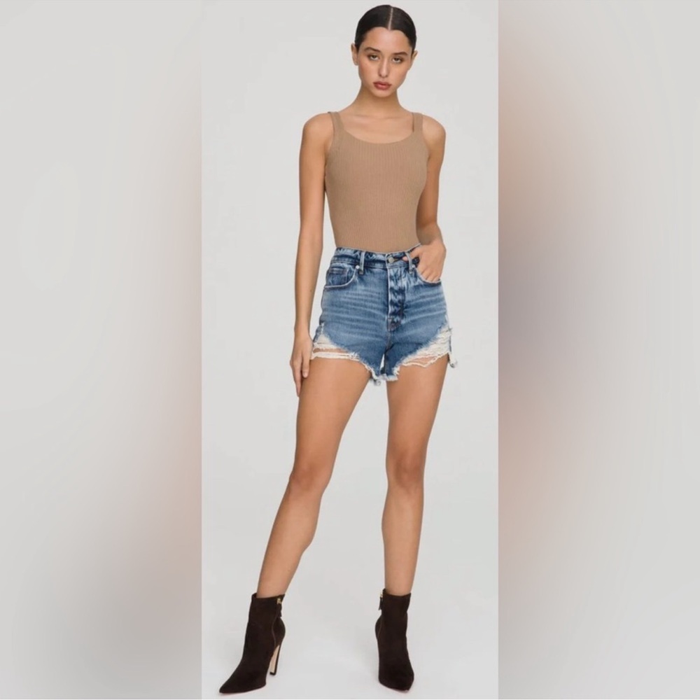 Good American Bombshell Shorts in Blue646 Size 00/24